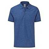 Fruit of the Loom - Poloshirt für Herren (M) (Königsblau meliert)