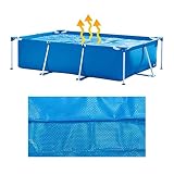 Otherway Poolabdeckung, Solar-Plane, rechteckige Pool-Abdeckung, Schutzabdeckung für aufblasbaren Rahmen, Pool, Spa, hält Wasser w