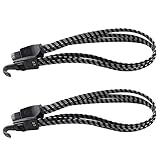 JCBIZ 2 x 680 mm Gepäckseil, Gummiband, Kunststoffseil, Fahrrad, Gepäck, Fixiergurt, Seil, Bungee-Seil, Elastisch für die Befestigung von Camp, Zelt, Plane oder zum Aufhängen von Kleidung
