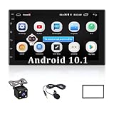 7 Zoll Android Autoradio, 2 DIN Bluetooth Autoradio mit Navi, Sprachsteuerung, Externes Mikrofon FM Radio GPS Navigation Auto-Multimedia-Player 1080P HD-Touchscreen Doppel Din WiFi, Rückfahrk
