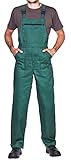 ProWear Arbeitslatzhose Herren Arbeitshose Latzhose, Grün, Gr.- S