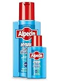 Alpecin Hybrid-Coffein-Shampoo – Haarshampoo für Männer bei trockener, juckender Kopfhaut und Schuppen – gegen erblich bedingten Haarausfall - 2 x 250 ml + 2 x 75