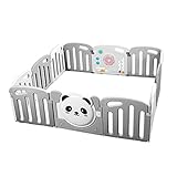 Baby Schutzzaun Kind Safety Playpen Indoor Crawling Mat Home Baby Playpen HDPE Sicherheitsmaterial perfekt for Ihr Zuhause (Size : 200 * 140CM)