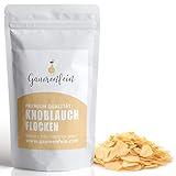 GAUMENFEIN® Knoblauch Flocken, Chips - Ersatz für frischen Knoblauch - als Topping für Salate - 100% natürliche Premium Qualität - 250g