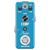 Rowin Guitar Compressor Pedal for True Bypass Analog Compression Effect Pedal Ultimate Comp Guitar Effects for Electric G