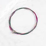 QIXIAOCYB 1 Satz 6 stücke Regenbogen Bunte Gitarrensaiten E-a für akustische Folk Gitarre Klassische Gitarre Multi Color Guitar Parts Uk