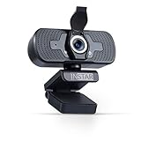 Hochwertige USB Webcam IN-W2 von INSTAR mit Objektivabdeckung, Full-HD Web cam, Webcam mit Mikrofon, eingebautes Mikro, PC-Kamera, Plug&Play, Windows/MacOS/Linux, ideal für Zoom, Skype, FaceT