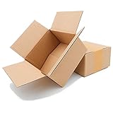 50 Faltkartons 150x150x80mm braun KK 05 1 wellig quadratische Versandkartons für kleine Waren | DHL Päckchen S | DPD XS | H Päckchen | GLS XS | kleine Kartons | kleine päckchen | Mailbox S