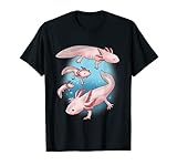 Axolotl Shirt Kinder Kawaii Axolotl T-Shirt Damen Herren Axolotl T-S