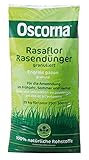 Oscorna® Rasaflor Rasendünger granuliert 25 kg - Ein biologischer Langzeitdünger. Sorgt für einen dichten, sattgrünen Rasen, verdrängt Unkraut und M