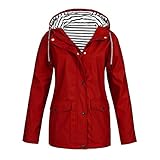 Mymyguoe Übergangsjacke Damen wasserdicht Regenjacke Damen wasserdicht übergangsjacke Windbreaker lang atmungsaktiv Mantel Herbst Mantel Jacke leichte Grosse groessen Outdoorjack