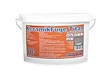 1K Fugenmörtel KeramikFuge UV-beständig - 10 kg (basalt) - auch für PKW-Belastung