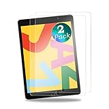 aiMaKE Panzerglas Schutzfolie für iPad 10.2 2019, 【2 Stück】 Panzerglasfolie für iPad 7. Generation 10,2 Zoll 2019, 9H Härte/Anti-Kratzer/Blasenfrei,Displayschutzfolie für iPad 10,2 2019