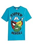 Marvel Jungen T-Shirt mit Iron Man Captain America, Gr. 9-10 Jahre, b