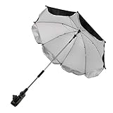 D DOLITY Kinder Baby Sonnenschirm Regenschirm Schirm Für Kinderwagen Buggy - Schwarz, 65