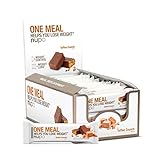 NUPO One Meal Bar – Toffee Crunch I Leckerer Mahlzeitersatz-Riegel zum Abnehmen I 24 x 60g I Enthält Nährstoffe, Vitamine und M
