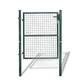 Gartentür Gartentor Zauntür Maschendraht Zaun 160 x 100cm Grün Zauntor Einzeltor aus S