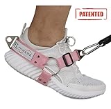 SYL Fitness Fußschlaufen für Kabel-Maschinen und Widerstand Band - Booty Builder Ankle Straps für Glute Übungen gesäß Training - Home und Gym Beinwiderstand Booty Building (Rosa, Damen Qty:1)