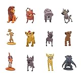 Smileh Der König der Löwen Cake Topper Figuren Der König der Löwen Kuchen Dekoration Figuren Lion King Mini Figuren Set 12 Stück