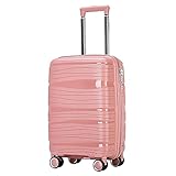 Trolley-Koffer, Universal Wheel Silent Boarding-Koffer, Anti-Kompressions-, Drei-Gang-Trolley- und Code-Schloss, VerschleißFeste GehäUseoberfläChe, Koffer mit GroßEr KapazitäT, Tragbarer,Rosa,28