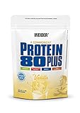 WEIDER Protein 80 Plus Mehrkomponenten Protein, Vanille, Eiweißpulver für cremige, unverschämt leckere Eiweißshakes, Kombination aus Whey, Casein, Milchprotein-Isolat und Ei, Fett- & Zuck