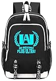 Flyself My Hero Academia Luminous Schulrucksack Mädchen Teenager Katsuki Todoroki Shoto Cosplay Schulranzen Schultasche Modisch Freizeit Rucksack Campus Laptop Backpack Nylon Wasserdicht Daypack