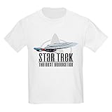 CafePress Star Trek TNG Kinder-T-Shirt aus Baumwolle Gr. Medium, weiß