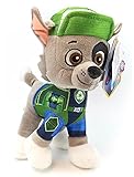 Play by Play Paw Patrol The Movie, 7 versch. Motive, 19 cm Plüsch Figuren Chase, Marshall, Liberty, Skye, Rubble, Rocky, Zuma, ORIGINAL Kuscheltier Lizenzware für Kinder - Kinofilm 2021 (Rocky)