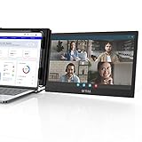 OFIYAA P1 Plus 13,3' Tragbarer Monitor für Laptop Dual Screen Extender FHD 1080P Typ-C/HDMI IPS 207° Plug & Play Dual Monitor Laptop für Switch/PS5 Kompatibel mit 13,3'-16,5' Mac PC/Notebook