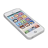 Shanrya Lern-Handy-Spielzeug, Handy-Spielzeug USB-Aufladung Exquisite schöne Lautstärkeanpassungsfunktion für die Früherziehung(Weiß mit USB-Kabel (neues Upgrade))