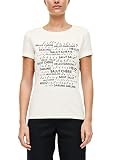 s.Oliver BLACK LABEL Damen Kurzarm Regular FIT T-Shirt, 99D3 Frontprint Cherie, 42