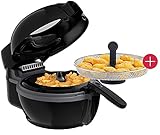 Tefal ActiFry 2in1 Heißluftfritteuse Fritteuse + Snacking Garkorb, 1550W, 6 Personen, 1200g Kapazität, Rührarm System, Temperaturregulierung, Leistungsstarke Luftzirkulation mit High Speed Airflow