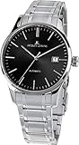 JACQUES LEMANS Herrenuhr London Edelstahlband massiv Edelstahl 1-2073G
