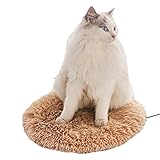HOBEKRK Hundematten Katzen Hund Heizmatte Elektrisch Haustier Heizdecke Betten Konstante Temperatur Klein USB-Schnittstelle,Brow