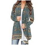 Eaylis Langarm Weihnachtsstrickjacke Damen Cardigan Strickmantel Strickjacke Sweater Elegant Manschette Sweatshirt Langen Mantel Tops Outwear Casual Pulli Sweater Jacke O