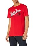 JACK & JONES Herren JJELOGO Tee SS O-Neck 2 COL SS21 NOOS T-Shirt, True Red/Fit:Slim FIT, XL