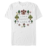 Nintendo Herren Sweet Loan T-Shirt, Weiß, Groß