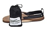 Strip Straps: Knöchelriemen für Flip-Flops, schwarz,