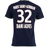 PSG T-Shirt Dani Alves – Offizielle Kollektion Paris Saint Germain – Kindergröße, Jungen 8 J