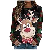 Zshosam Pullover Damen Sweatshirt Damen Oversized Vintage Beste Freunde Pullover für Zwei Mädchen Best Friends Hoodie BFF Pullover Sister Kapuzenpullover Damen Pulli Geburtstagsgeschenk
