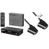 hd-line Kabelreceiver Kabel Receiver Receiver für digitales Kabelfernsehen 2990 Combo DVB-C + HDMI Kabel, 2990combo & mumbi 07480 Scartkabel Scartstecker 21-polig auf Schartstecker 21-polig, 1.40