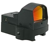 BEGADI Mini Reddot mit Lichtsensor, Leuchtpunktvisier aus Metall, Rotpunkt Visier mit automatischer Helligkeitseinstellung, schw