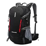 EverGreenPro Wanderrucksack Trekkingrucksack 40L wasserdicht Damen Herren zum Wandern Camping R