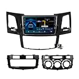 Daomen 9'' Android 11 Autoradio mit Navi Bluetooth Touchscreen, Für Toyota Fortuner Hilux 2004-2014 Unterstützt 5G WiFi GPS Navigation RDS FM AM DSP/Lenkradsteuerung/Carplay Auto,K200