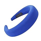 YWLINK Mode Haarreif Schwamm Sport Haarband Volltonfarbe Damen Haar Kopfband Einfache SüßE MäDchen Stirnband(Blau)