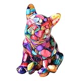 RMBLYfeiye Kristall Tier Stein Figur, Farbe Farbiger Kristall Statue Bär Wohnkultur Skulptur Figur Bär Hirsch Ornament Büro Kinderzimmer Tier Stein Statue Dek