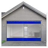 KFGDFD Winddichte PVC Plane Seitenwand für Terrassenüberdachung Schiebevorhang Terrassenvorhang Transparent Terrassenvorhang Garagenvorhang 47 Größen (Size : 5.2x2.5m)