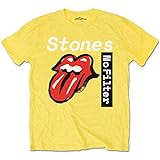 Rolling Stones Herren The No Filter Text T-Shirt, gelb, XL