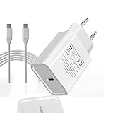 Bawanfa 20W USB C Ladegerät Typ C Netzteil PD 3.0 USB C Power Adapter Ladestecker, kompatibel mit iPhone 12, 12 Pro,12 Pro Max, 12 Mini, 11Pro, X, Pad Pro, Galaxy S21, S20, A51 usw