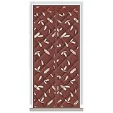 AWSAD Magnet Thermo Türvorhang Bi-Falttüren Vorhang für Balkontür für Schlafzimmerbalkon Magnet Thermo Fliegengitter Tür Warmer Winter Kühler Sommer (Color : Brown, Size : 0.85x1.95m)